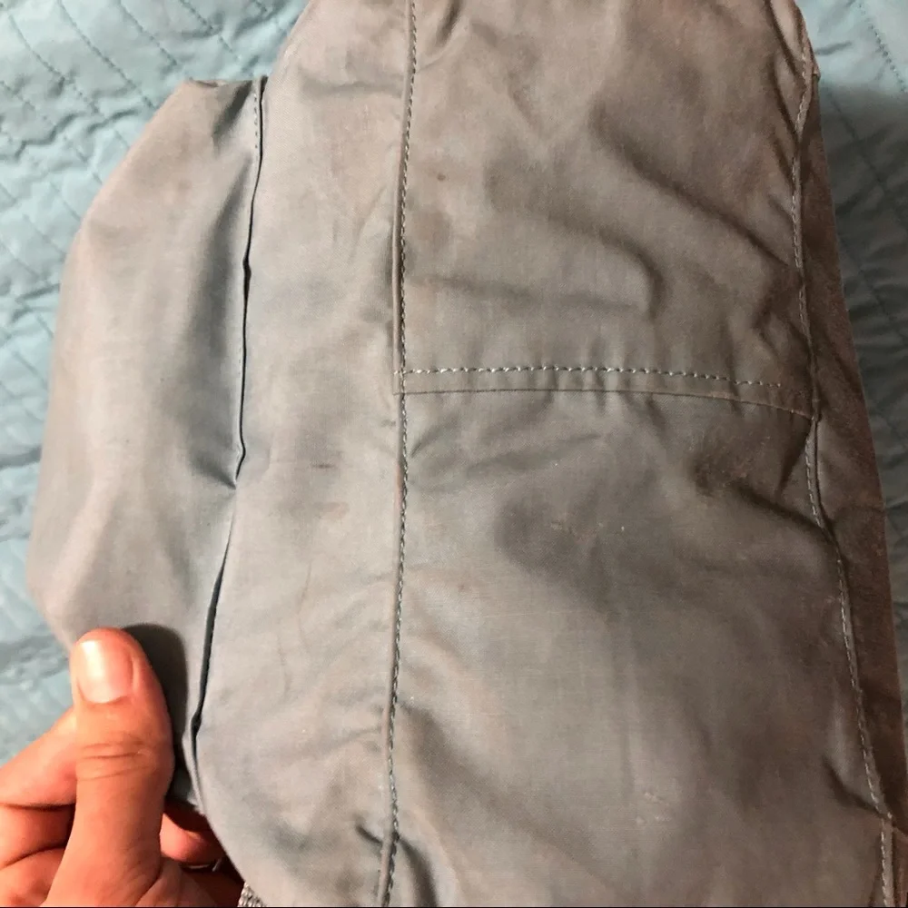 Fjallraven Kanken Backpack in Slate Blue with Red Logo